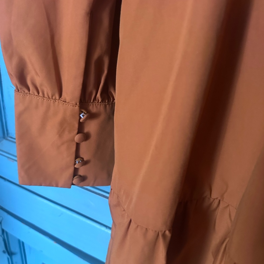 Ces Femme Rust Long Sleeve Dress - Picture 6 of 8